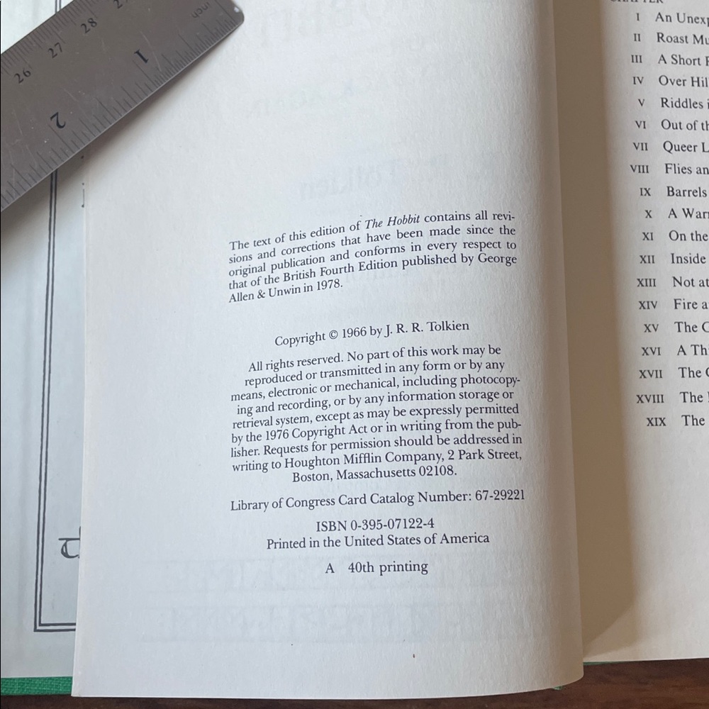 Vintage Tolkien THE HOBBIT Green Hardcover Book with Original Dust Jacket 80s - Picture 13 of 16